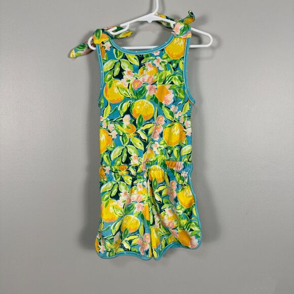 Sweethoney 4T Terry Cloth Romper Sleeveless Lemons Beach Swim Vacation - Picture 2 of 3